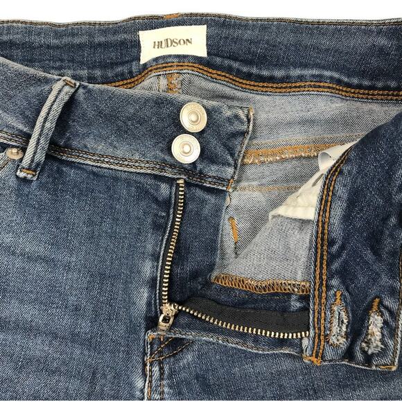 HUDSON Crop Colin Skinny Women 28 Blue MidRise Stylish City Chic Feminine Travel - Picture 9 of 12